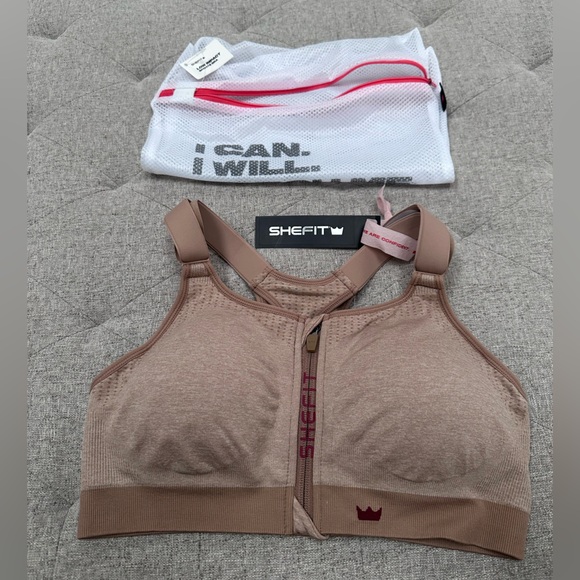 SHEFIT Other - NWT SHEFIT SIZE LUXE LOW IMPACT SPORTS BRA IN HEATHERED TAN size large